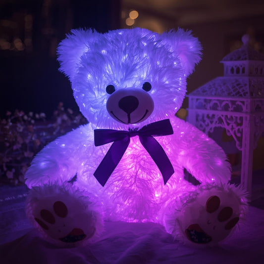 Purple Glow Teddy Bear